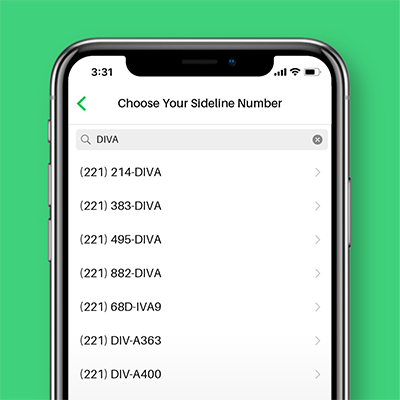 choose a customized 2nd phone number
