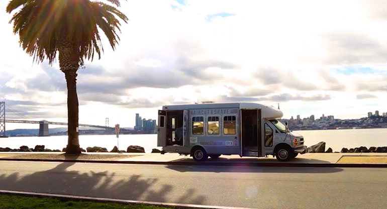 Sideline customer Taylor, owner of a mobile barbershop in San Francisco Bay Area, inspired Sideline's new features.