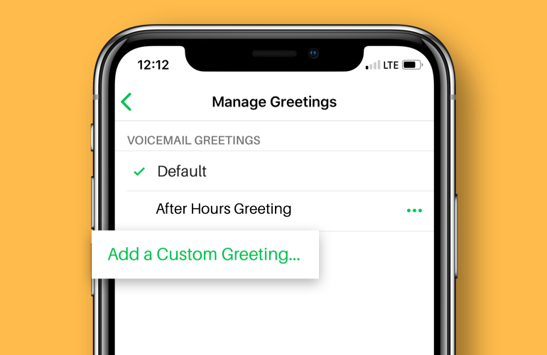 record your voicemail greeting